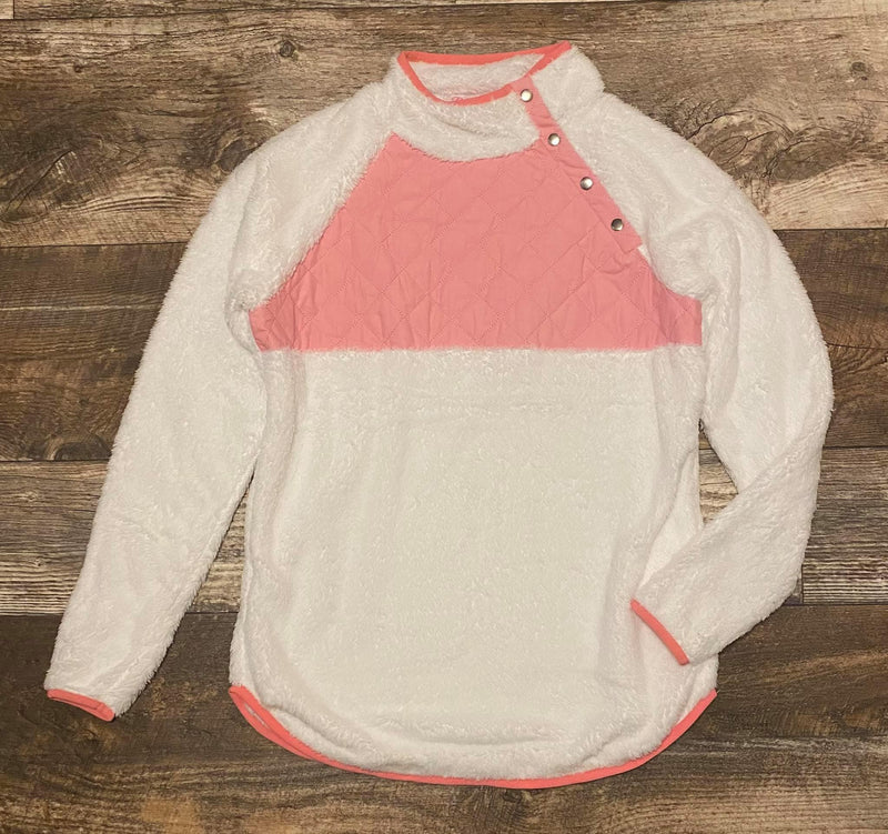Pullover - Pink Quilted
