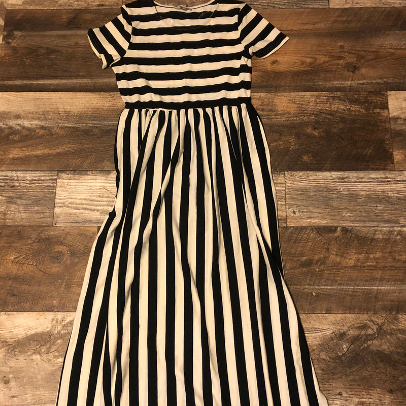Dress - Stripe Maxi - (S)