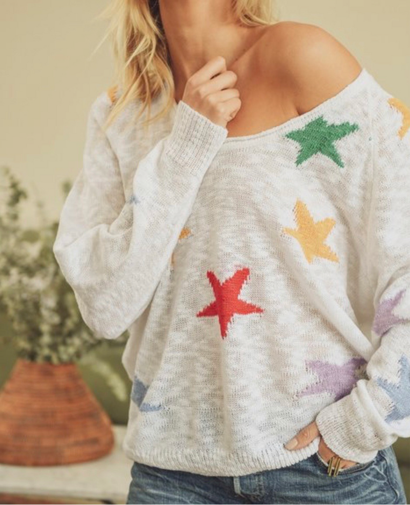 Top - Star Sweater