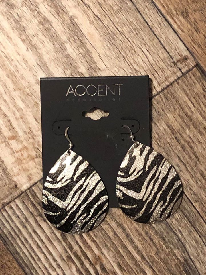 Earrings - Zebra Print Earrings