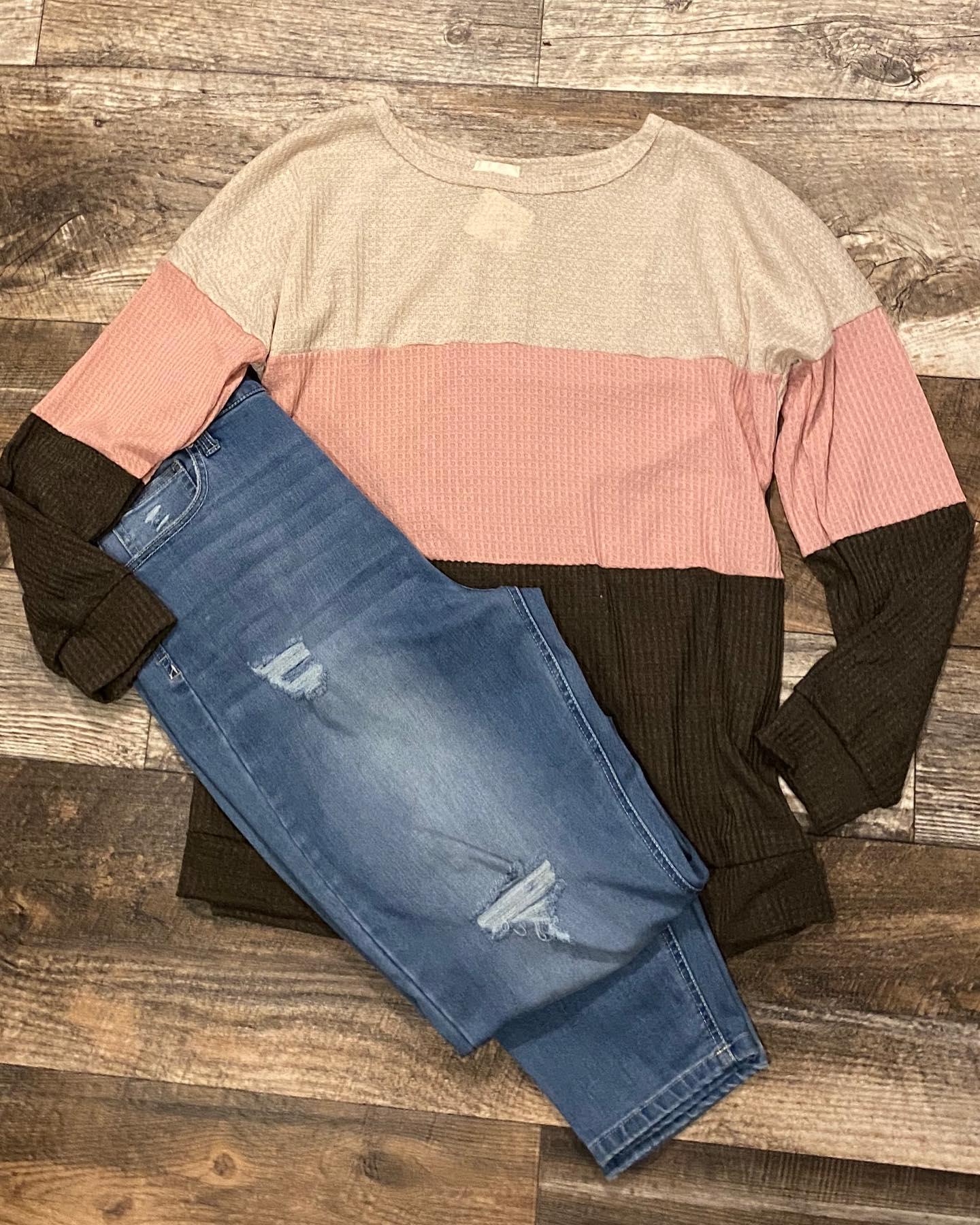 Top - Sweet As Candy Color Block