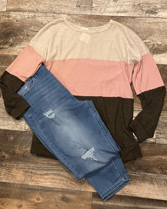 Top - Sweet As Candy Color Block
