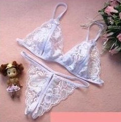 Lingerie Bra Set with T-Back Thong