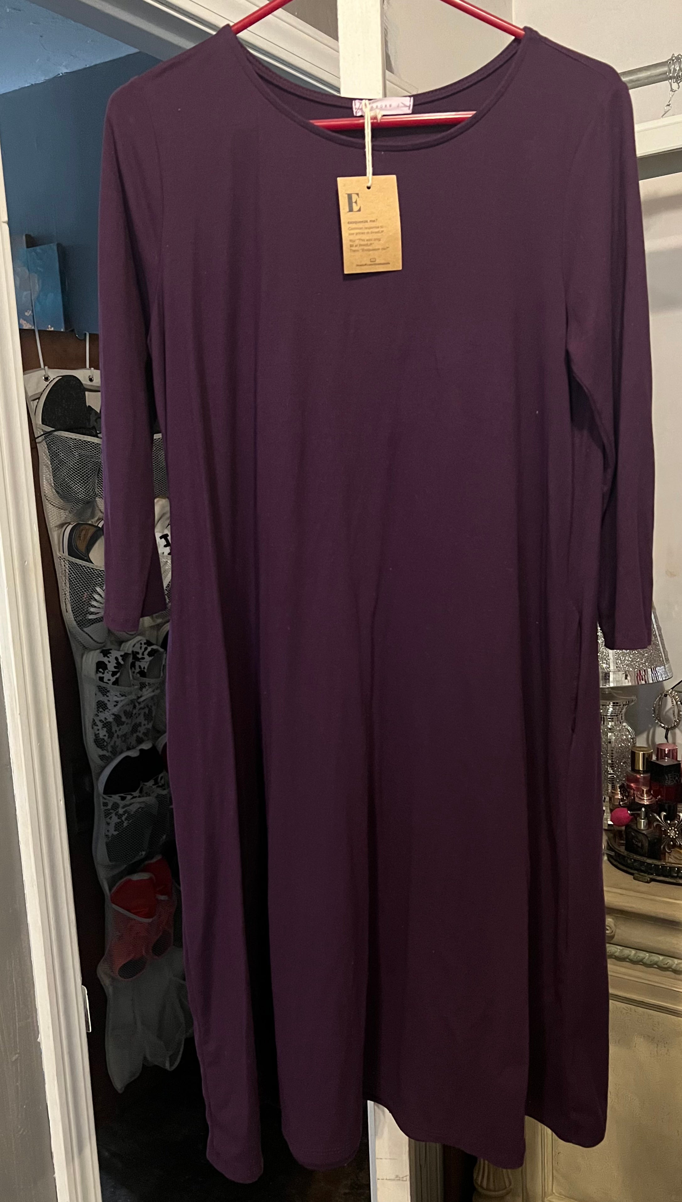 Dress - Purple with pockets