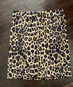 Corduroy Skirt - Leopard - (M)