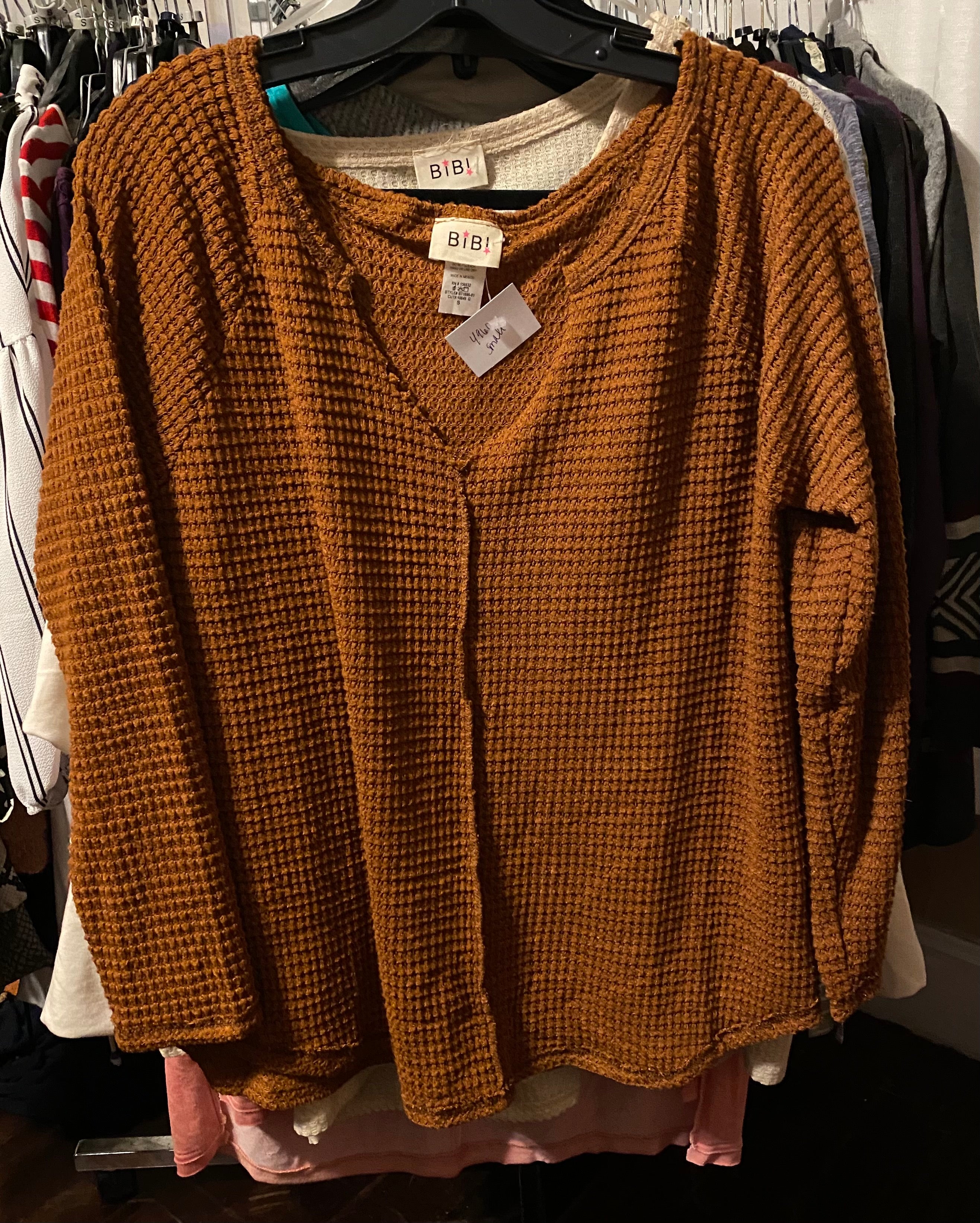 Top - One Chance Waffle Knit