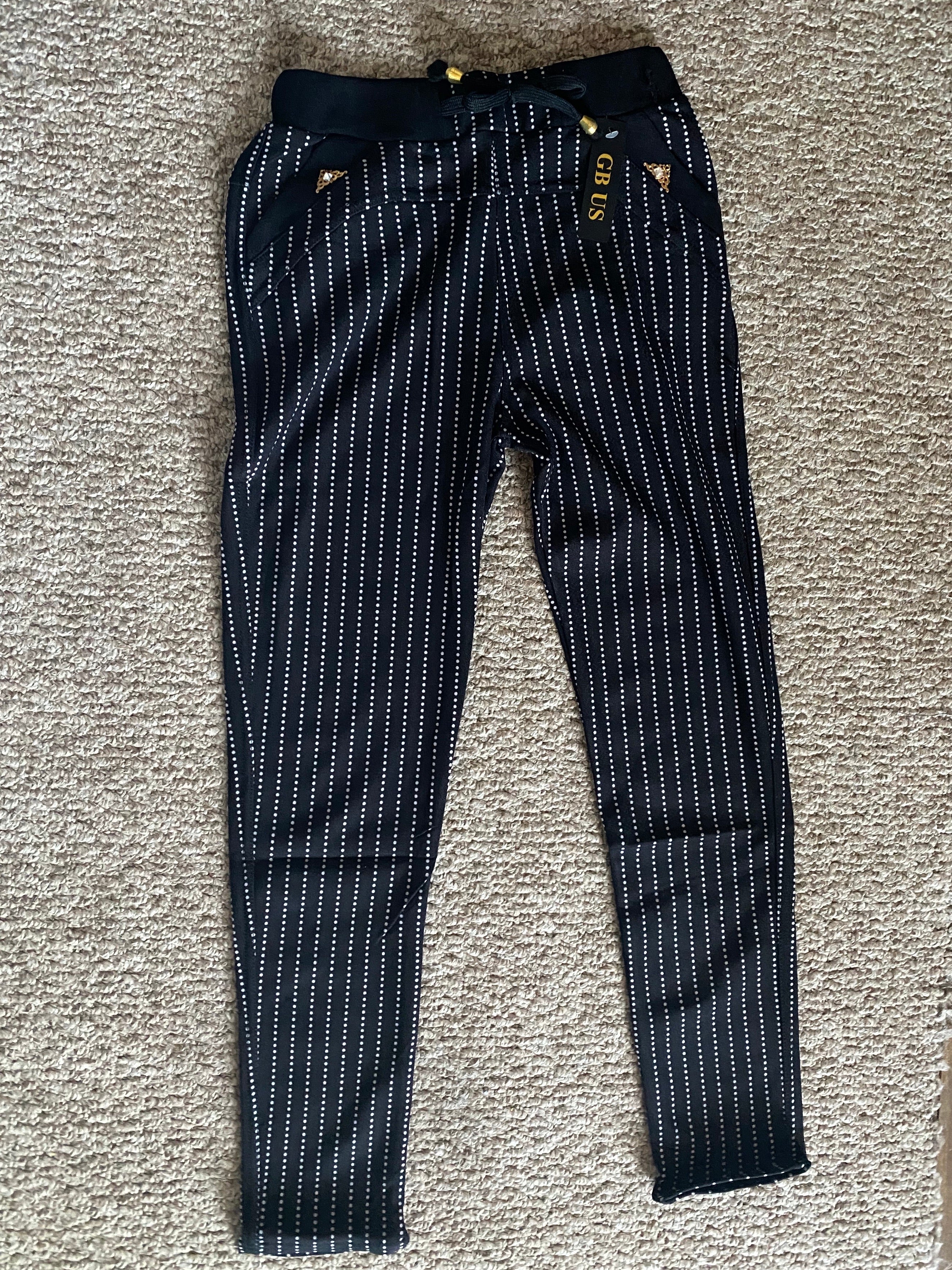 Bottom - Next To Me Striped with Gold Accents (S/M, M/L)