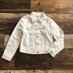 Kids - White Denim Jacket