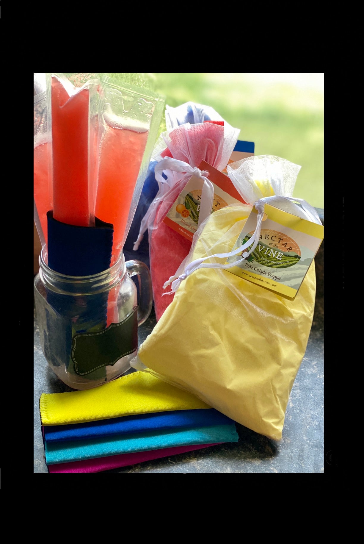 Neoprene Popsicle Holder & 5 Popsicle Bags