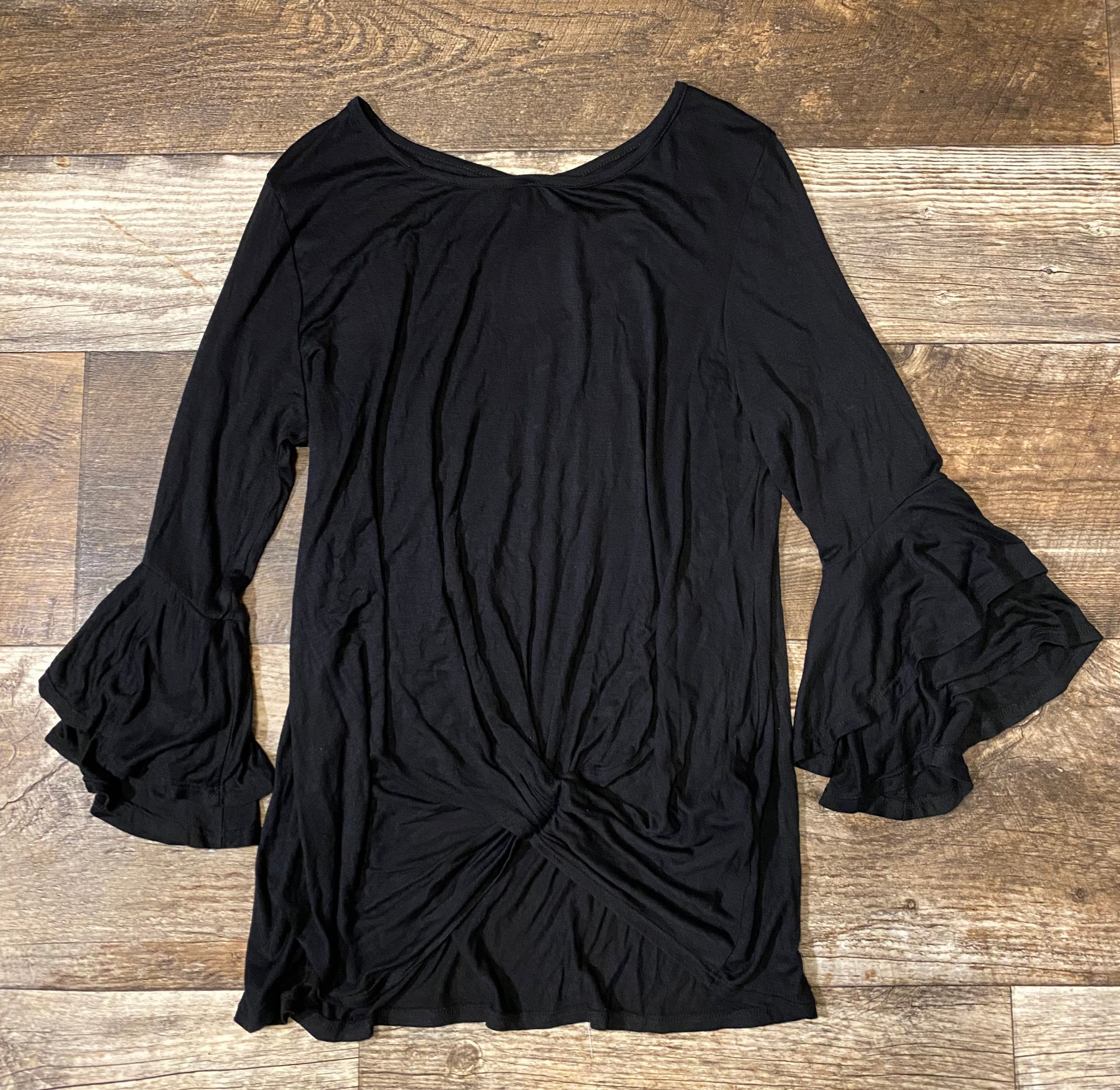 Top - Mysterious Ways Ruffle Sleeves