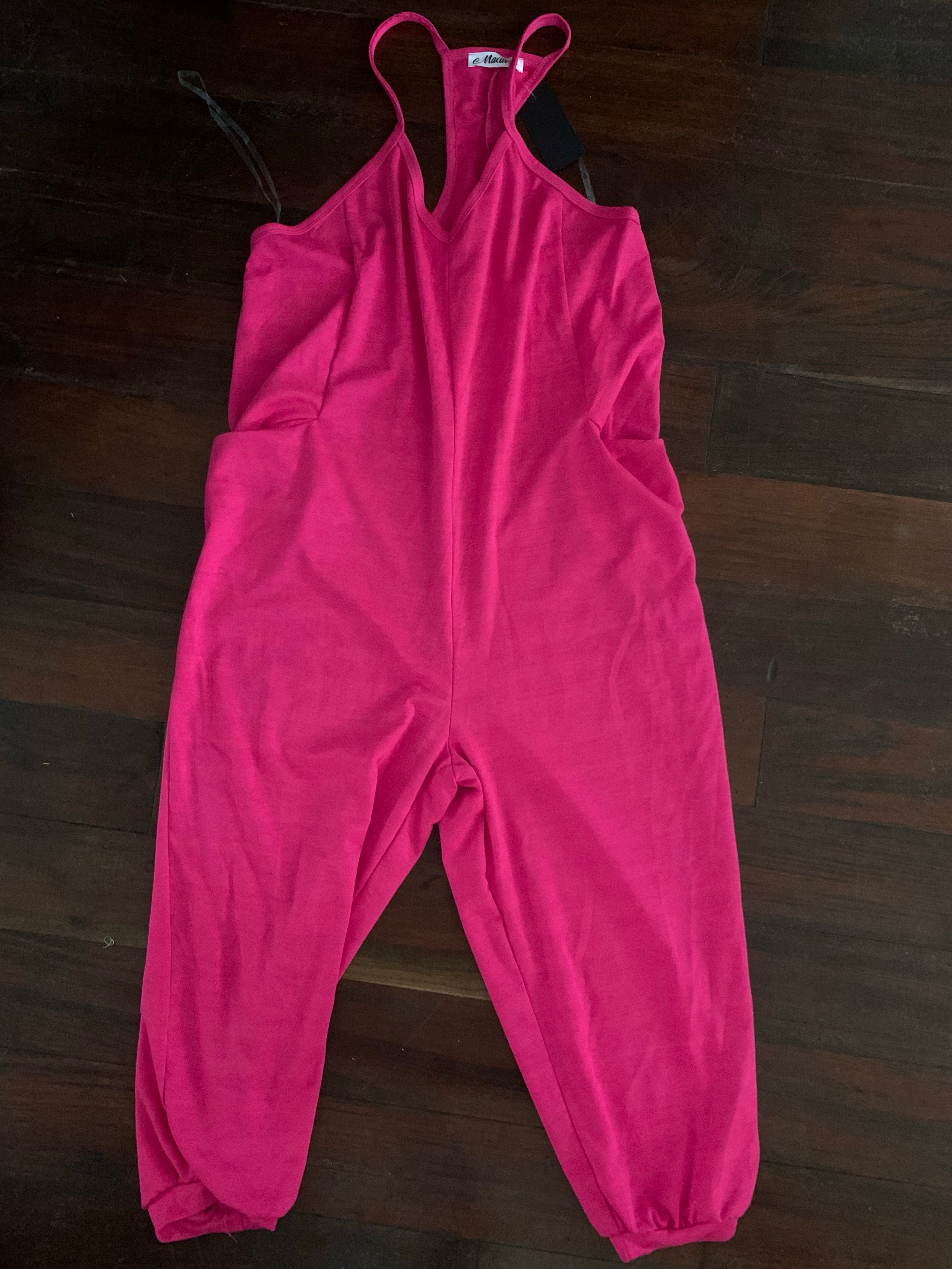 Jumpsuit - Hot Pink