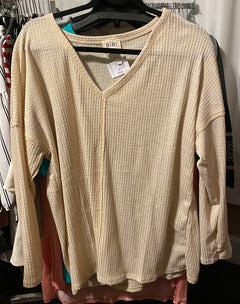 Top - One Chance Waffle Knit