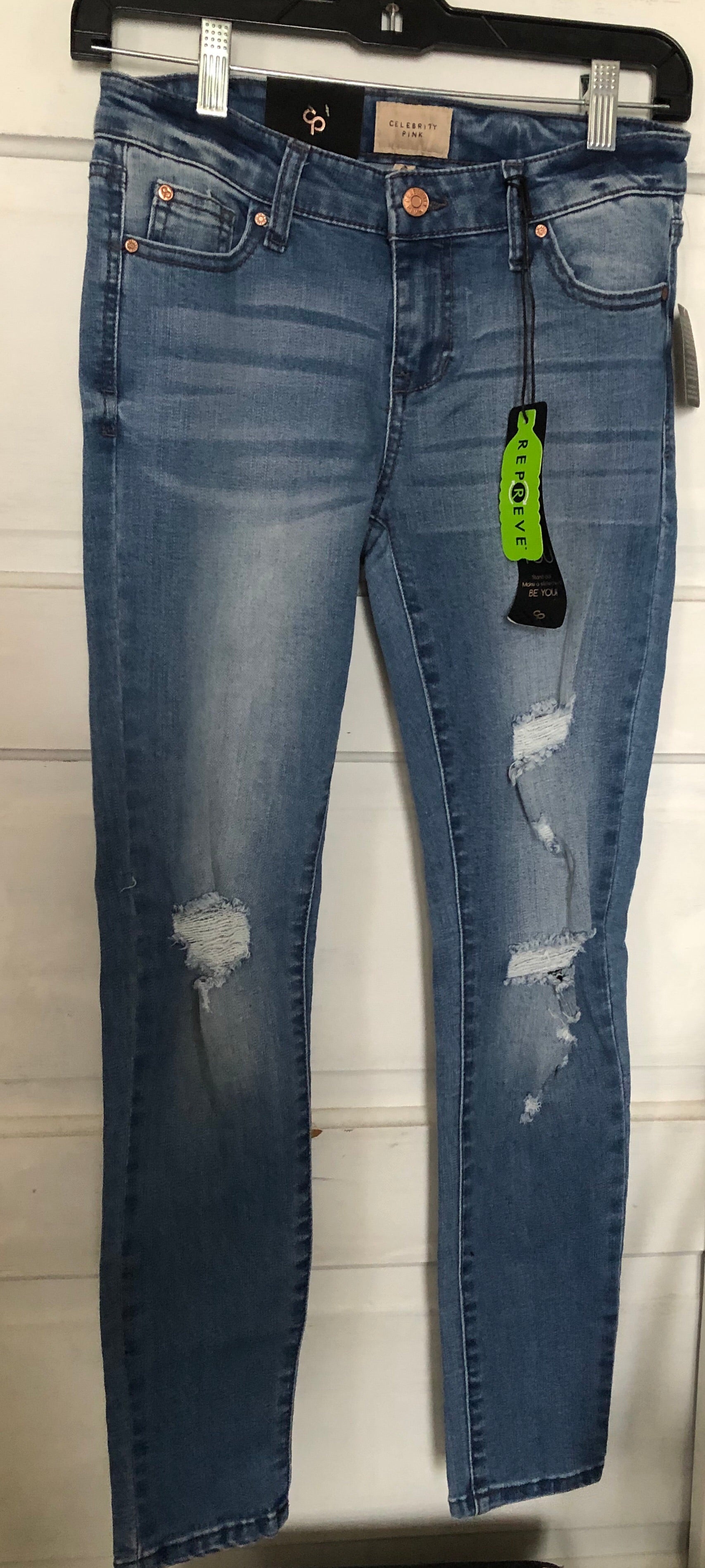 Mid-Rise Ankle Skinny Distressed - (1,3)