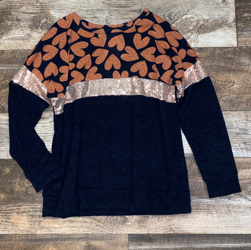 Top - Plus - Hearts On Fire Sweater