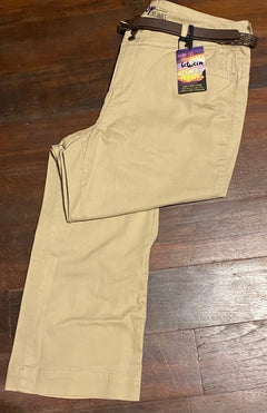 Pants - Belted - Black(16) & Khaki (14)